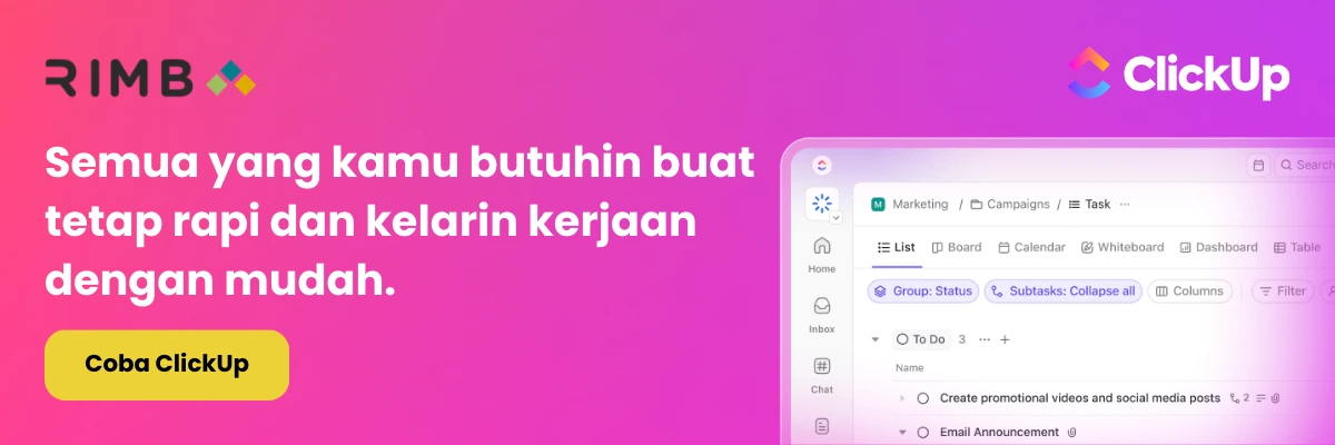 Banner Promosi ClickUp