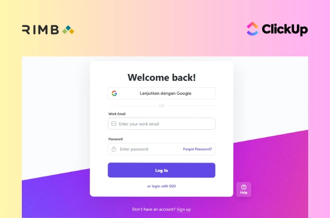 Cara Login ClickUp untuk Mengakses Akun Anda